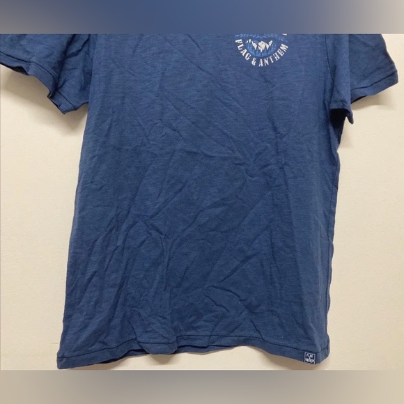 Flag & Anthem Mens T-Shirt Medium Navy Graphic Tee Adult Short Sleeve Boulder Br - Picture 5 of 11